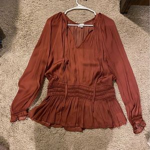 Current Air Rust Blouse